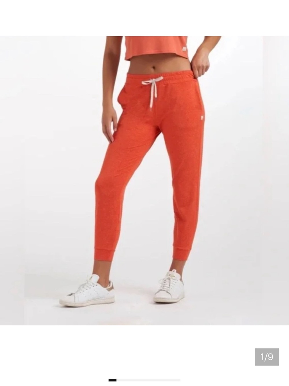 Vuori Performance Jogger Grapefruit Orange Heather - Womens M